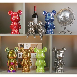 Elektroplatovaný keramický výbušný medvěd srdce